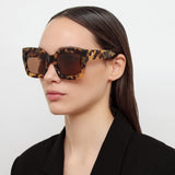 The Attico Selma D-Frame Sunglasses in Tortoiseshell