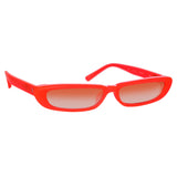 The Attico Thea Angular Sunglasses in Neon Pink