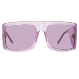 The Attico Andre Oversized Sunglasses in Pink
