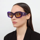 The Attico Harry Cat Eye Sunglasses in Purple