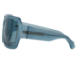 Dries Van Noten Oversized Sunglasses in Blue