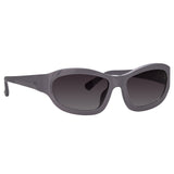 Dries Van Noten Wrap Sunglasses in Lilac