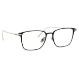 Willis Rectangular A Optical Frame in Black and White Gold