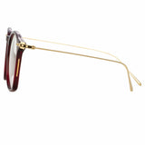 Mila A Square Optical Frame in Burgundy