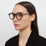 Parler Oval Optical Frame in Black (Asian Fit)