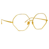 Fawcet Hexagon Optical Frame in Light Gold