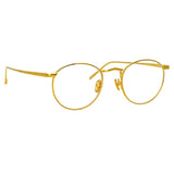 Bronson Oval Optical Frame in Yellow Gold