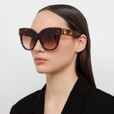 The Dunaway | Oversized Sunglasses in Tortoiseshell Frame (C2)