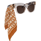 Dunaway Oversized Sunglasses in Ash