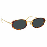 Rosie Oval Sunglasses in Tortoiseshell