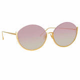 Rae Cat Eye Sunglasses in Light Gold