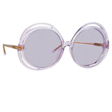 Ellen Round Sunglasses in Lilac