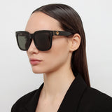 Freya Square Sunglasses in Black