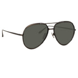 Matisse Aviator Sunglasses in Nickel