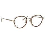 Moss Oval Optical Frame in Light Gold