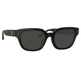 Men's Deni D-Frame Sunglasses in Black