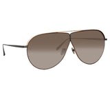 Hura Aviator Sunglasses in Black