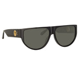 Elodie Flat Top Sunglasses in Black