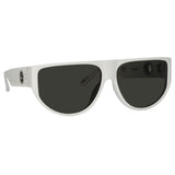 Elodie Flat Top Sunglasses in White