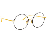 Bea Round Optical Frame in Yellow Gold