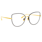 Eloise Cat Eye Optical Frame in Yellow Gold