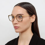 Milo Square Optical Frame in Yellow Gold