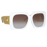 Sierra Oversized Sunglasses in White