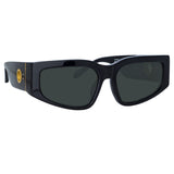 Senna Cat Eye Sunglasses in Black (Men's)