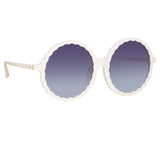 Nova Round Sunglasses in Cream