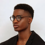 Men's Carlos Optical D-Frame in Caramel Horn