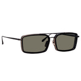 Cassia Rectangular Sunglasses in Nickel