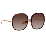 Celia Oversized Sunglasses in Tortoiseshell