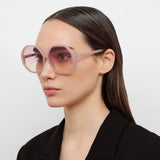 Paloma Hexagon Sunglasses in Lilac