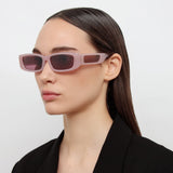 Talita Rectangular Sunglasses in Lilac