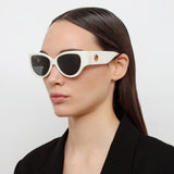 Connie Cat Eye Sunglasses in White