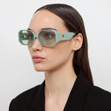 Bailey Angular Sunglasses in Peppermint