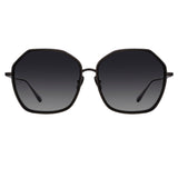 Rowe Oversize Sunglasses in Matt Nickel