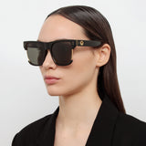 Lomas D-Frame Sunglasses in Black