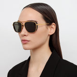 Jarvis Aviator Sunglasses in Black