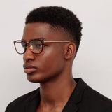 Men's Cassin Optical D-Frame in Tortoiseshell