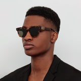 Men's Sanchez D-Frame Sunglasses in Tortoiseshell