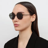 Sandor Angular Sunglasses in Matt Nickel