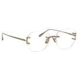 Men's Sandor Angular Optical Frame in Light Gold