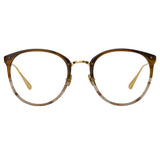 Men's Calthorpe Oval Optical Frame in Caramel Horn