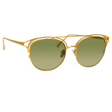 Linda Farrow Stewart C5 Aviator Sunglasses