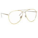 Linda Farrow Kirk C9 Aviator Optical Frame