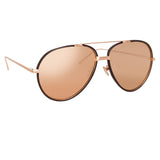 Linda Farrow Salem C5 Aviator Sunglasses