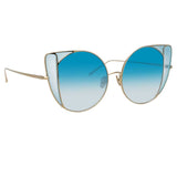 Linda Farrow Austin C7 Cat Eye Sunglasses