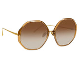 The Alona | Oversized Sunglasses in Brown Frame (C7)