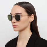 Calthorpe Oval Sunglasses in Clear